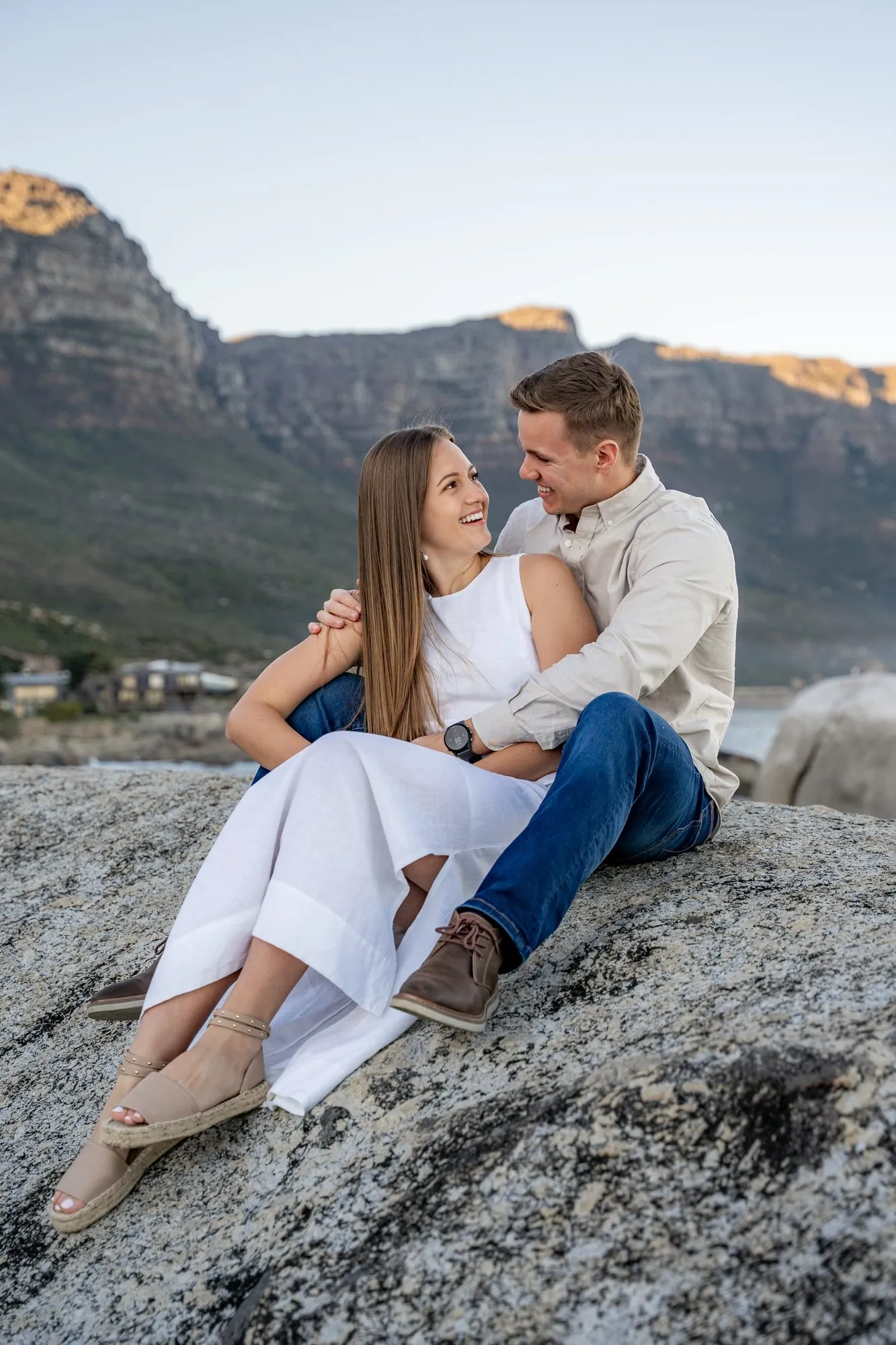 A quiet moment during an engagement session