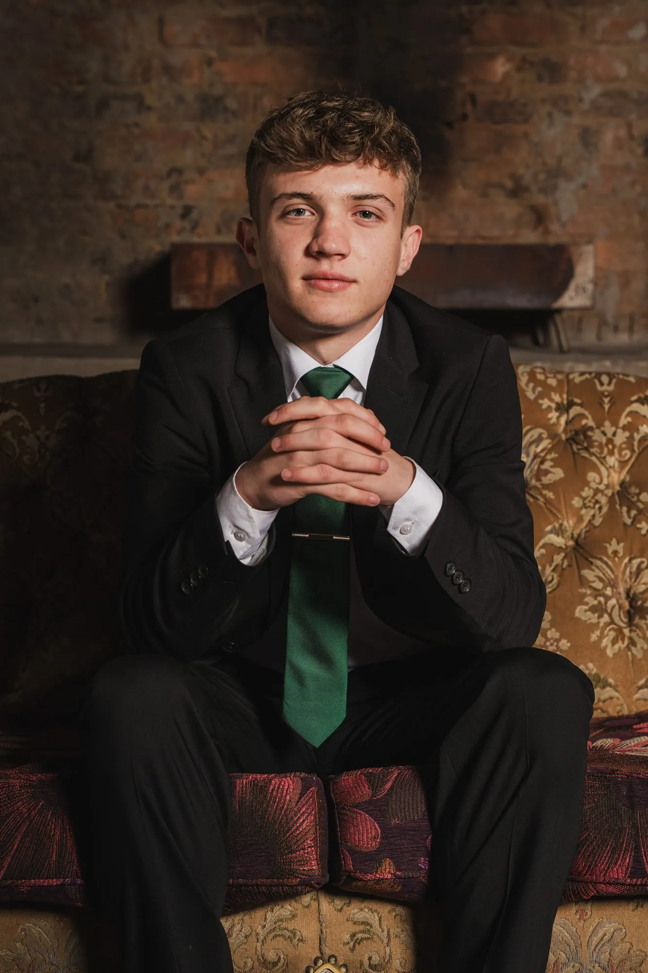 Matric dance portrait before the evening begins