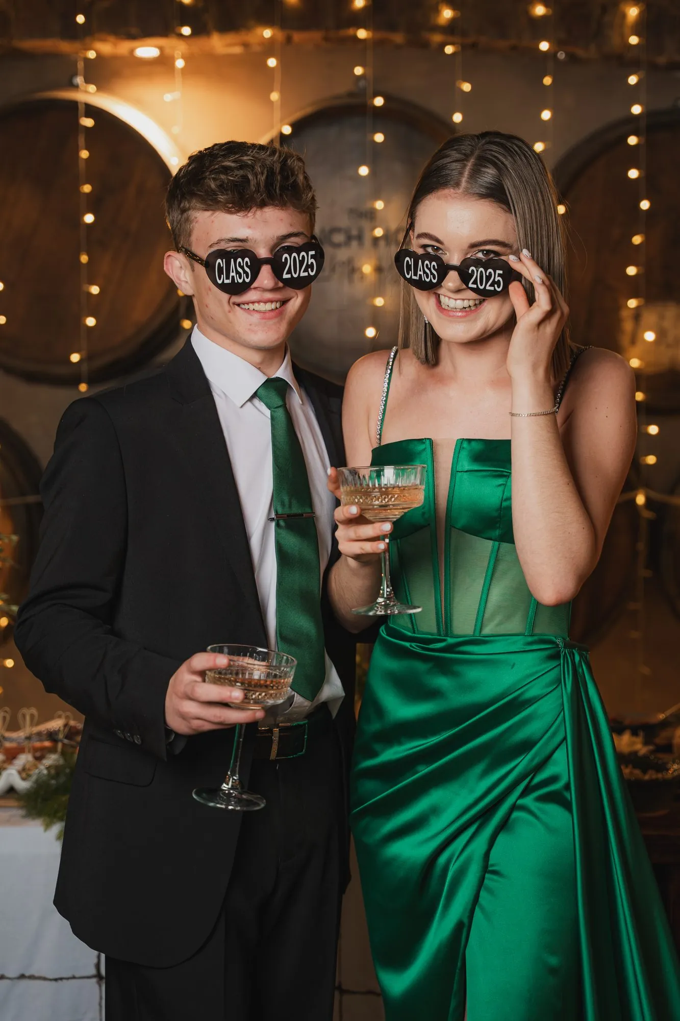 Matric dance portrait at the venue