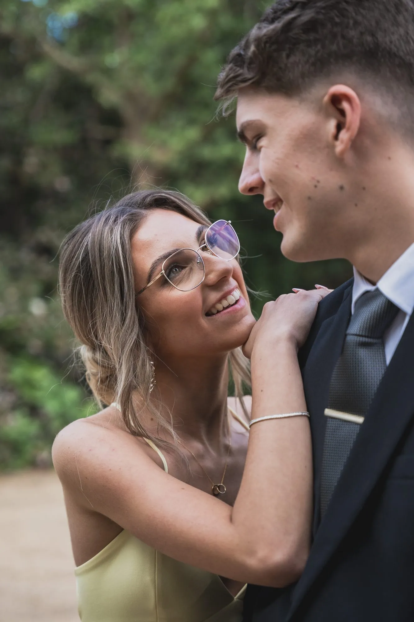 Matric farewell photographs with family